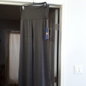 Charcoal Ladies Lounge Pants - Palazzo Leg - Size M